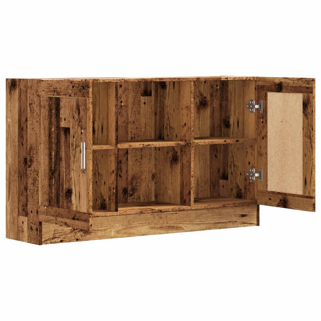 Dressoir 120x30,5x70 cm bewerkt hout oud houtkleurig is nu te koop bij PeponiXL, paradijselijk wonen!