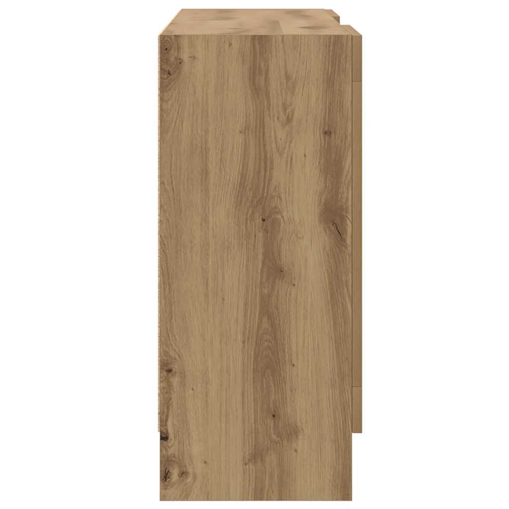 Dressoir 120x30,5x70 cm bewerkt hout artisanaal eikenkleurig is nu te koop bij PeponiXL, paradijselijk wonen!
