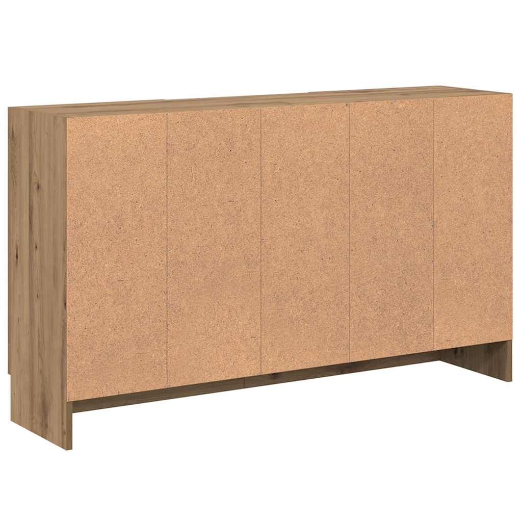 Dressoir 120x30,5x70 cm bewerkt hout artisanaal eikenkleurig is nu te koop bij PeponiXL, paradijselijk wonen!