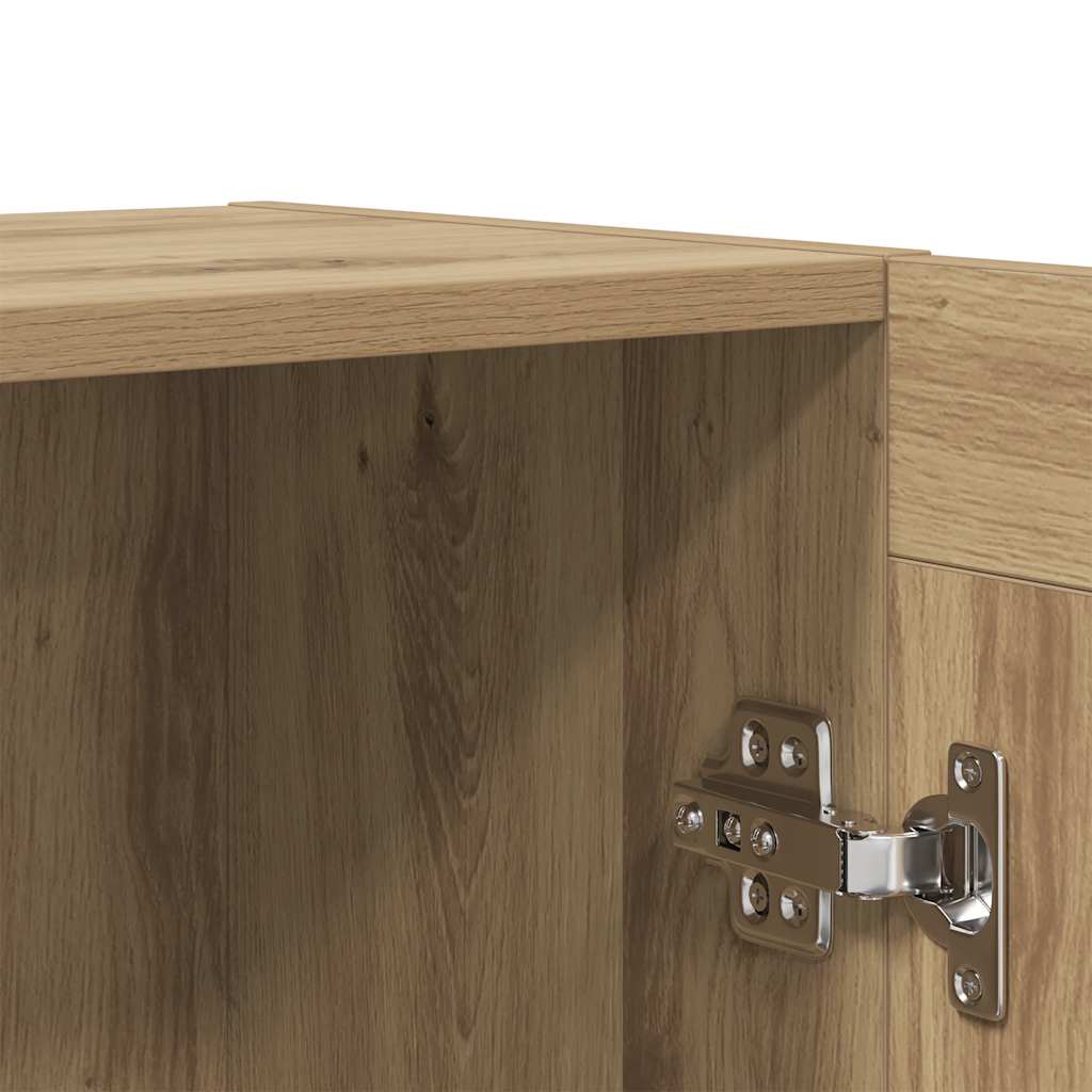 Dressoir 120x30,5x70 cm bewerkt hout artisanaal eikenkleurig is nu te koop bij PeponiXL, paradijselijk wonen!