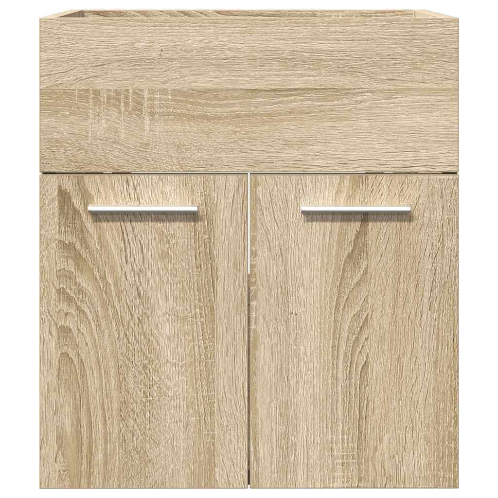 Wastafelkast 41x38,5x46 cm bewerkt hout sonoma eikenkleurig is nu te koop bij PeponiXL, paradijselijk wonen!