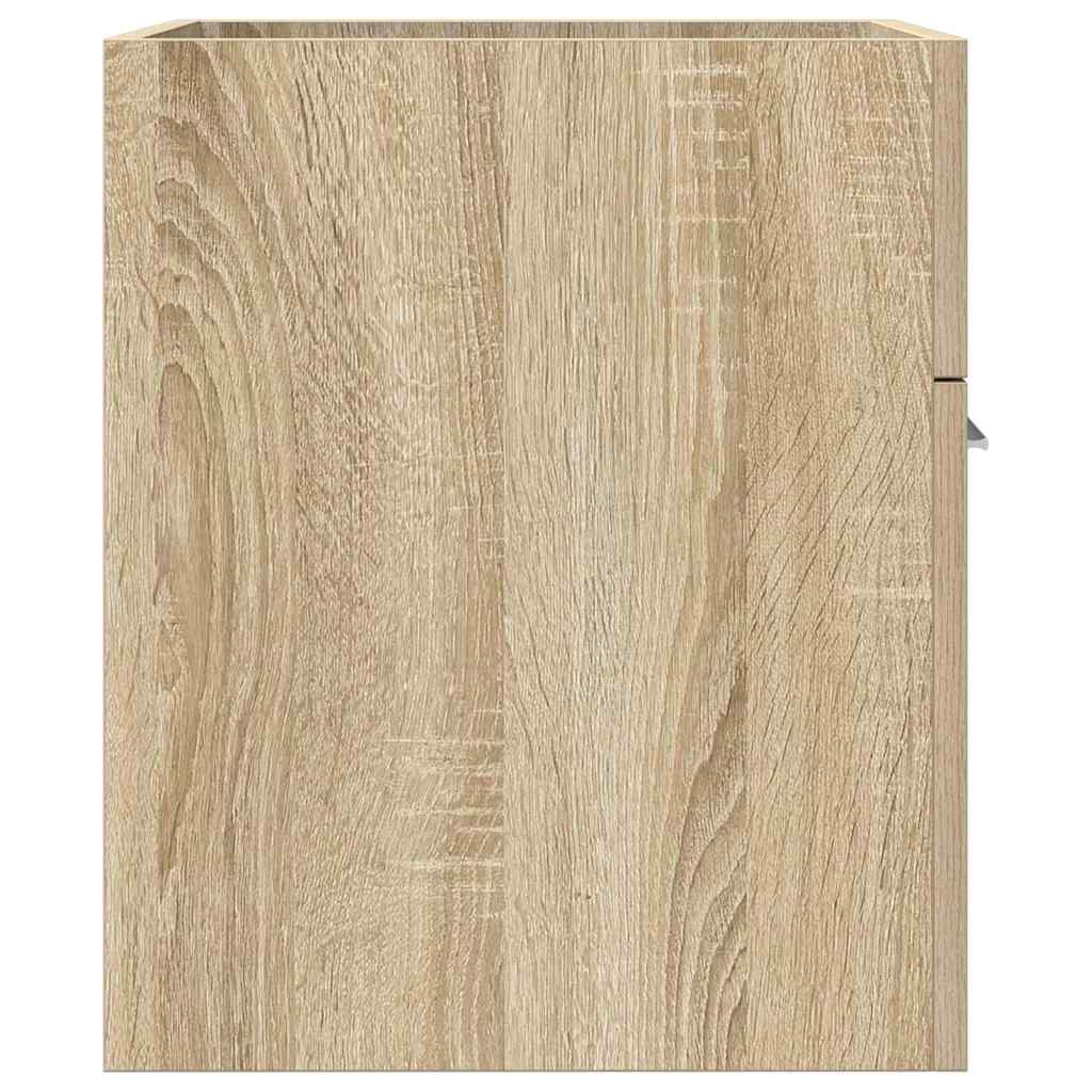 Wastafelkast 41x38,5x46 cm bewerkt hout sonoma eikenkleurig is nu te koop bij PeponiXL, paradijselijk wonen!
