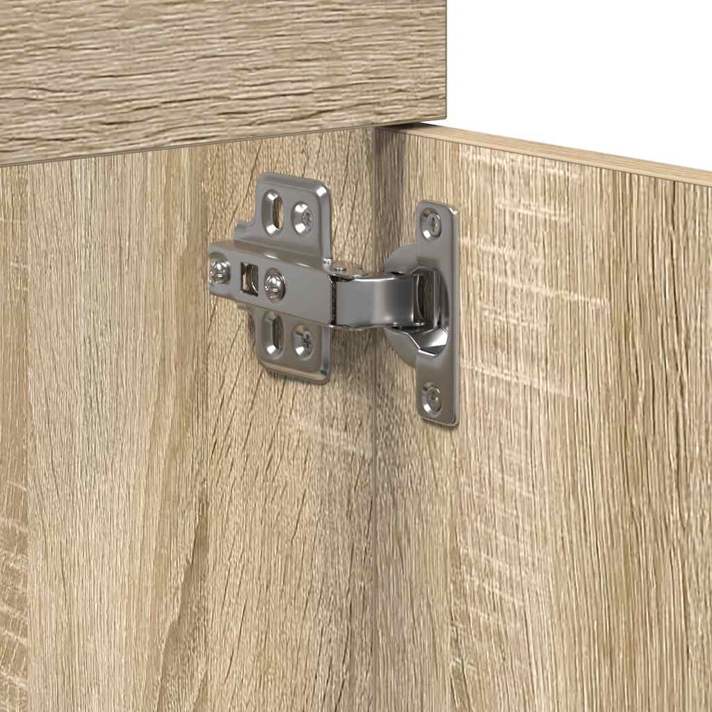 Wastafelkast 41x38,5x46 cm bewerkt hout sonoma eikenkleurig is nu te koop bij PeponiXL, paradijselijk wonen!