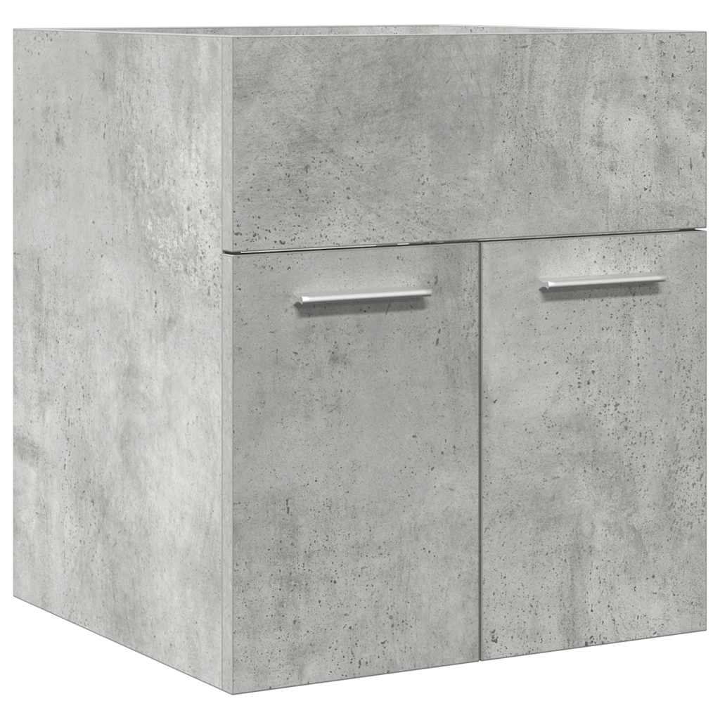 Wastafelkast 41x38,5x46 cm bewerkt hout betongrijs is nu te koop bij PeponiXL, paradijselijk wonen!