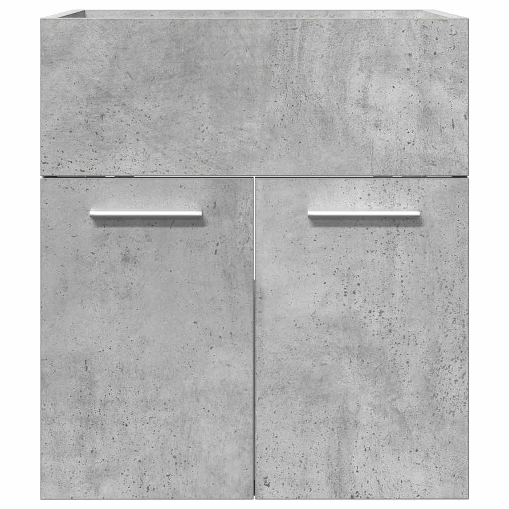 Wastafelkast 41x38,5x46 cm bewerkt hout betongrijs is nu te koop bij PeponiXL, paradijselijk wonen!