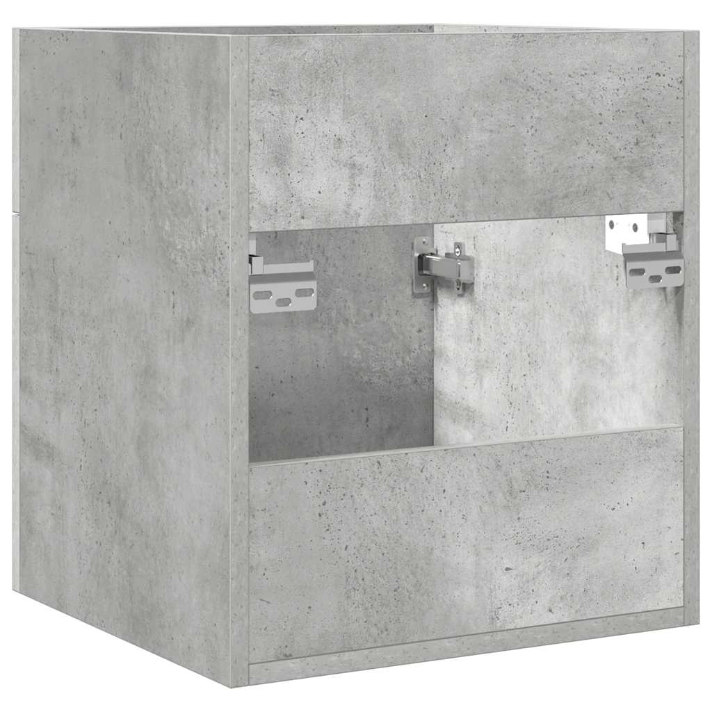 Wastafelkast 41x38,5x46 cm bewerkt hout betongrijs is nu te koop bij PeponiXL, paradijselijk wonen!
