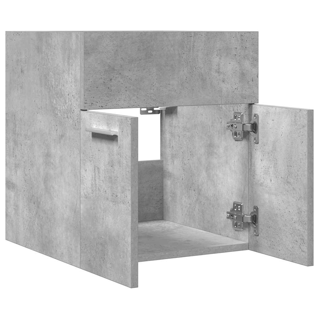 Wastafelkast 41x38,5x46 cm bewerkt hout betongrijs is nu te koop bij PeponiXL, paradijselijk wonen!