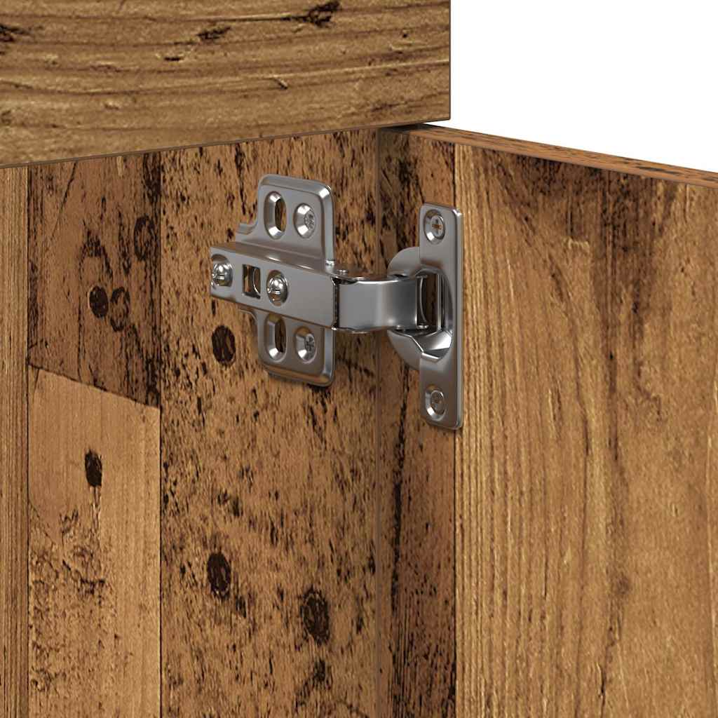 Wastafelkast 41x38,5x46 cm bewerkt hout oud houtkleurig is nu te koop bij PeponiXL, paradijselijk wonen!