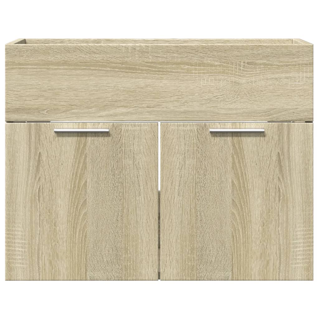Wastafelkast 60x38,5x46 cm spaanplaat sonoma eikenkleurig is nu te koop bij PeponiXL, paradijselijk wonen!