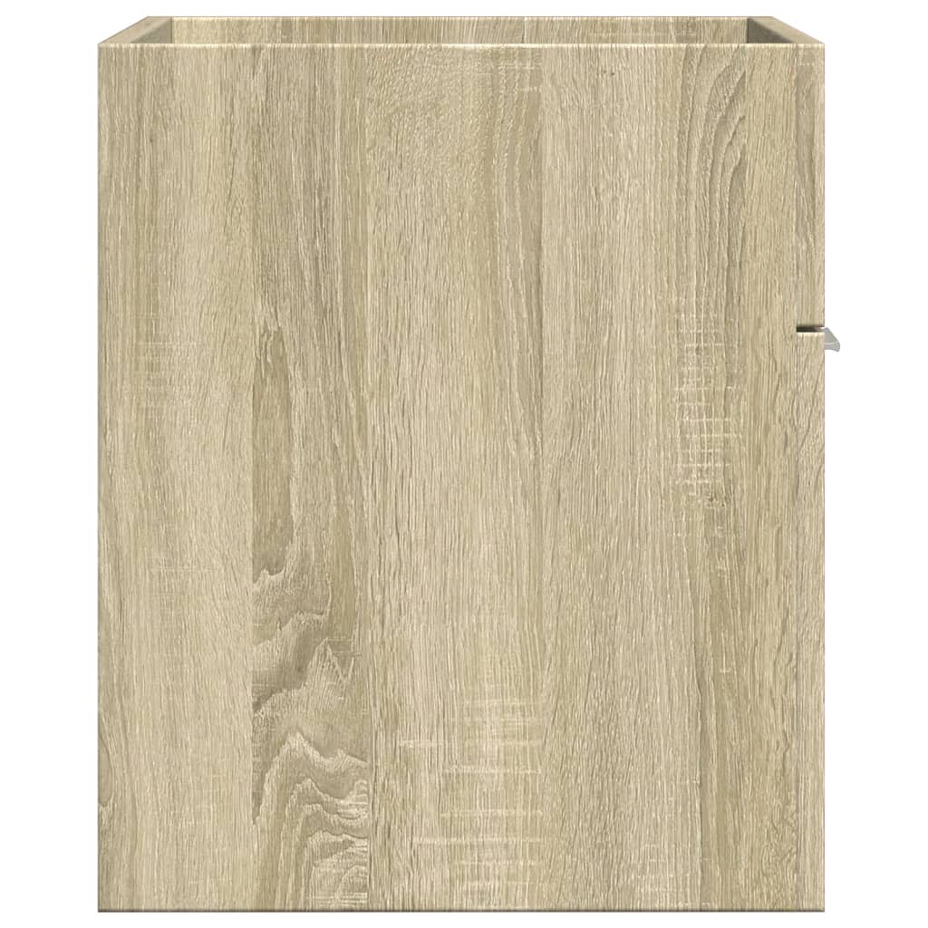 Wastafelkast 60x38,5x46 cm spaanplaat sonoma eikenkleurig is nu te koop bij PeponiXL, paradijselijk wonen!