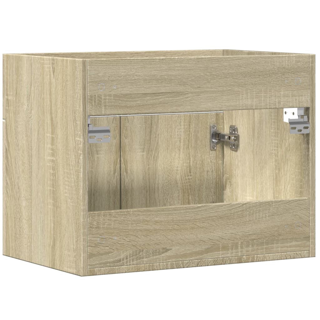 Wastafelkast 60x38,5x46 cm spaanplaat sonoma eikenkleurig is nu te koop bij PeponiXL, paradijselijk wonen!