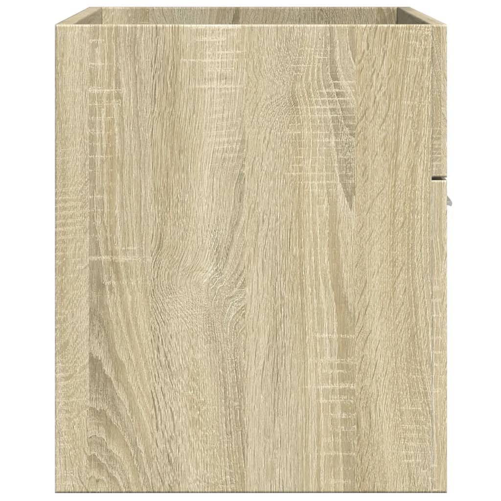 Wastafelkast 80x38,5x46 cm spaanplaat sonoma eikenkleurig is nu te koop bij PeponiXL, paradijselijk wonen!