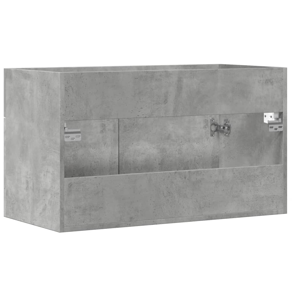 Wastafelkast 80x38,5x46 cm spaanplaat betongrijs is nu te koop bij PeponiXL, paradijselijk wonen!