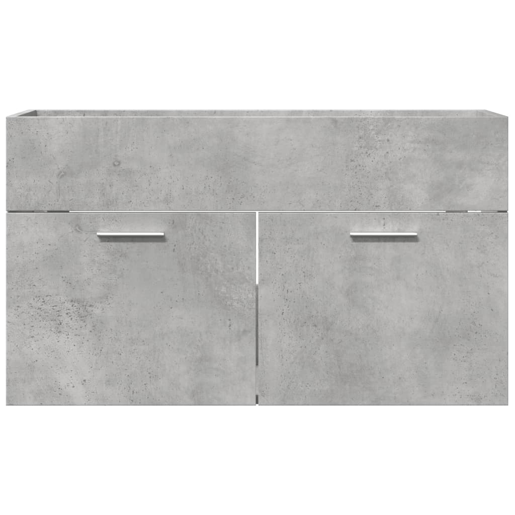 Wastafelkast 90x38,5x46 cm bewerkt hout betongrijs is nu te koop bij PeponiXL, paradijselijk wonen!