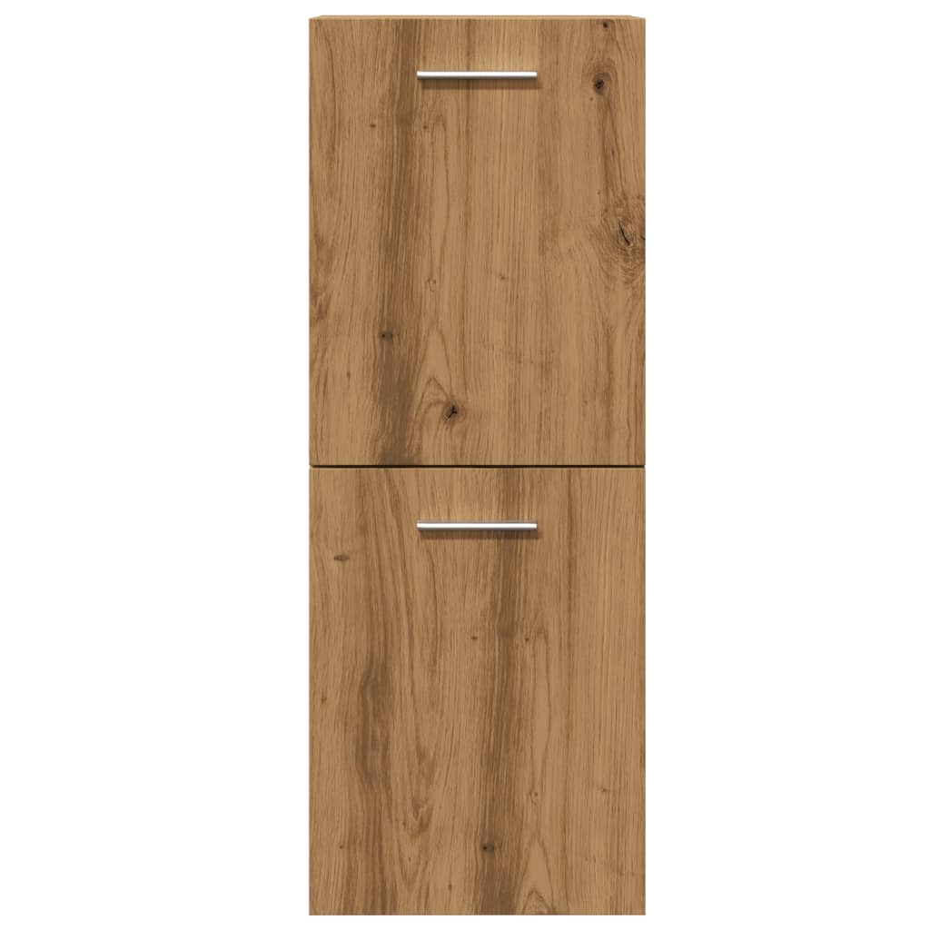 Badkamerwandkast 30x30x80 cm bewerkt hout artisanaal eikenkleur is nu te koop bij PeponiXL, paradijselijk wonen!