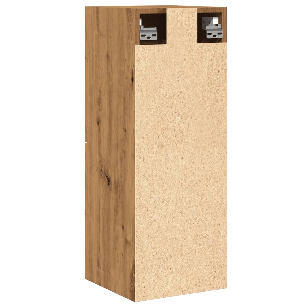 Badkamerwandkast 30x30x80 cm bewerkt hout artisanaal eikenkleur is nu te koop bij PeponiXL, paradijselijk wonen!