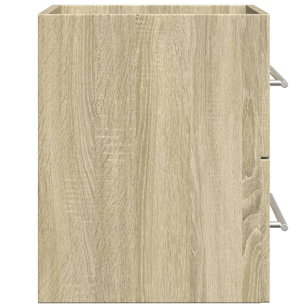 Wastafelkast 60x38,5x48 cm spaanplaat sonoma eikenkleurig is nu te koop bij PeponiXL, paradijselijk wonen!