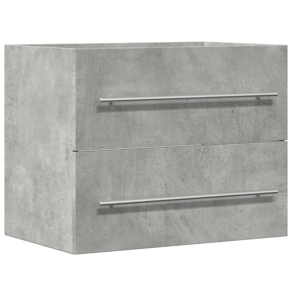 Wastafelkast 60x38,5x48 cm spaanplaat betongrijs is nu te koop bij PeponiXL, paradijselijk wonen!