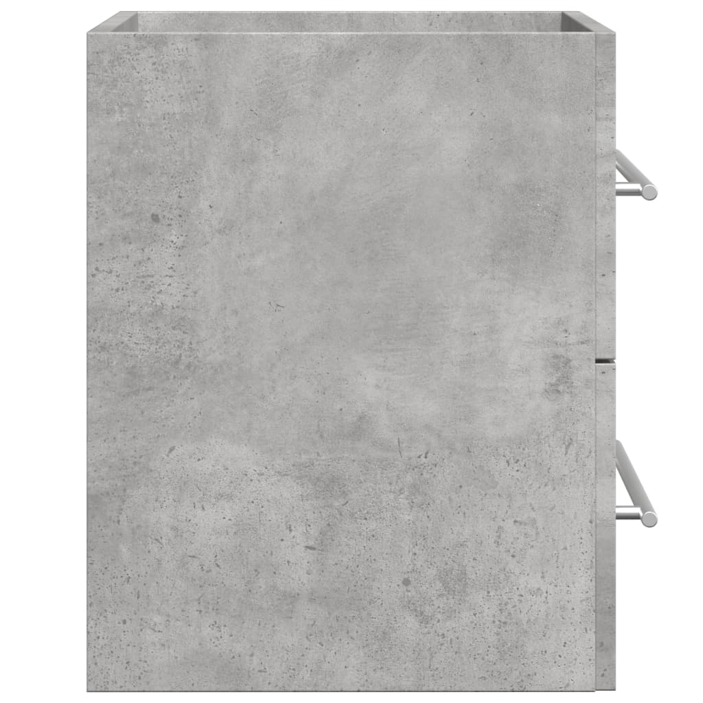 Wastafelkast 60x38,5x48 cm spaanplaat betongrijs is nu te koop bij PeponiXL, paradijselijk wonen!