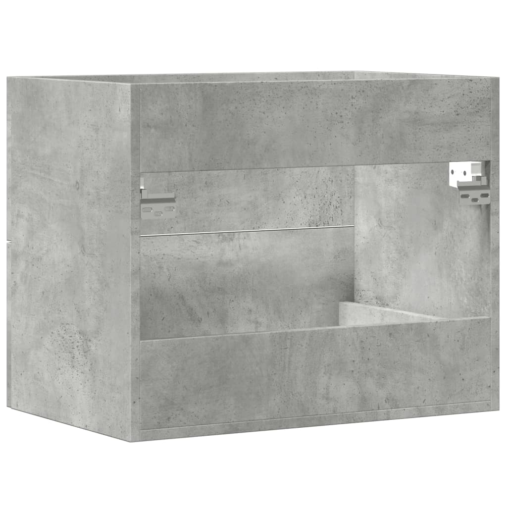 Wastafelkast 60x38,5x48 cm spaanplaat betongrijs is nu te koop bij PeponiXL, paradijselijk wonen!