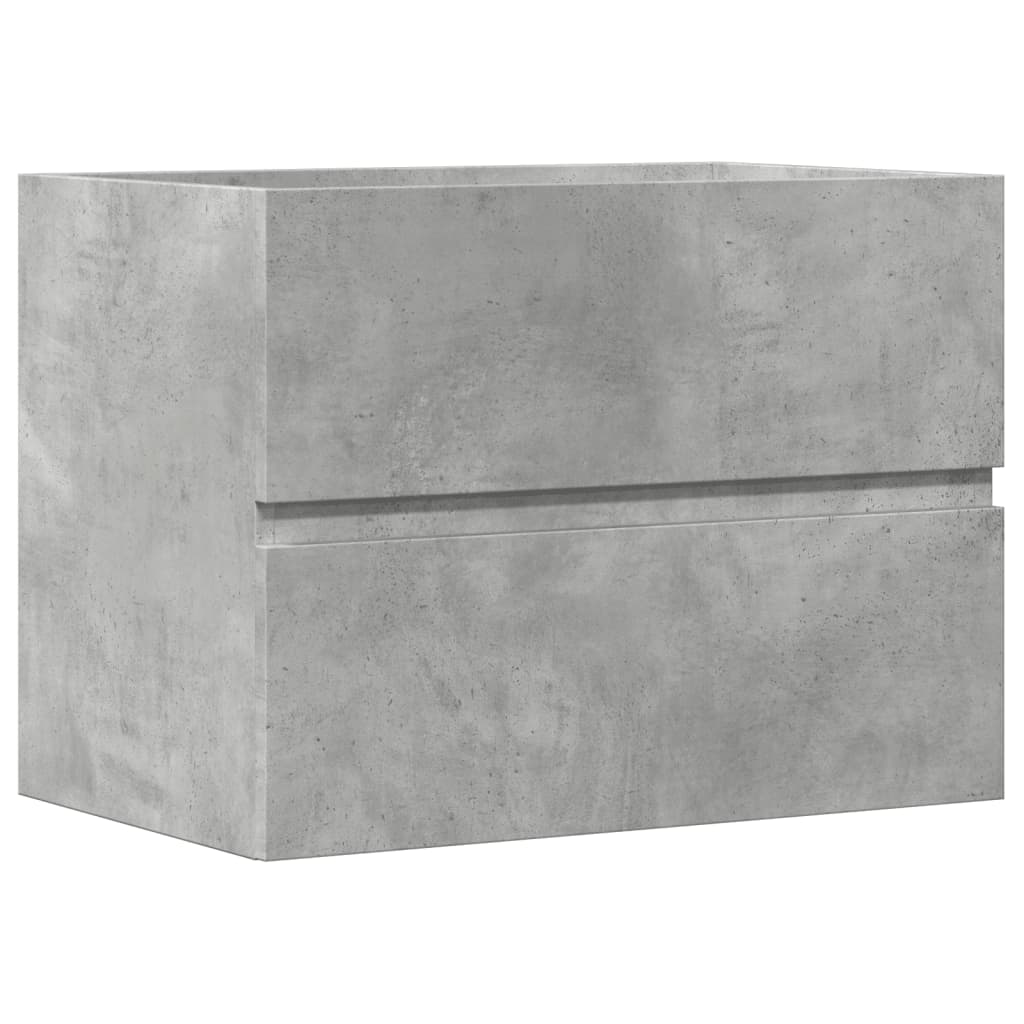 Badkamerkast 60x38,5x45 cm bewerkt hout betongrijs is nu te koop bij PeponiXL, paradijselijk wonen!