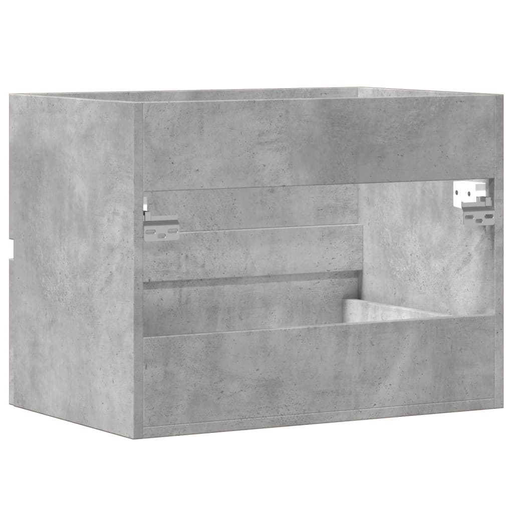 Badkamerkast 60x38,5x45 cm bewerkt hout betongrijs is nu te koop bij PeponiXL, paradijselijk wonen!