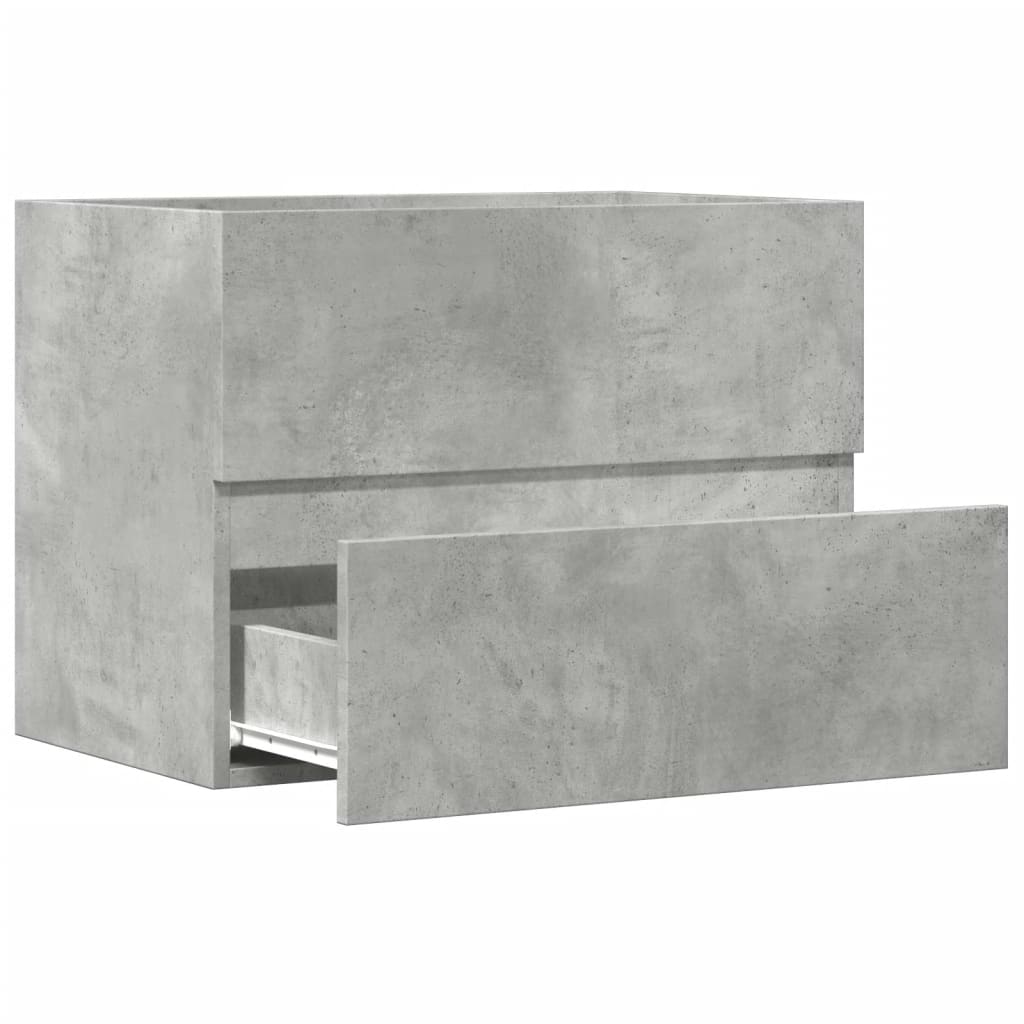 Badkamerkast 60x38,5x45 cm bewerkt hout betongrijs is nu te koop bij PeponiXL, paradijselijk wonen!