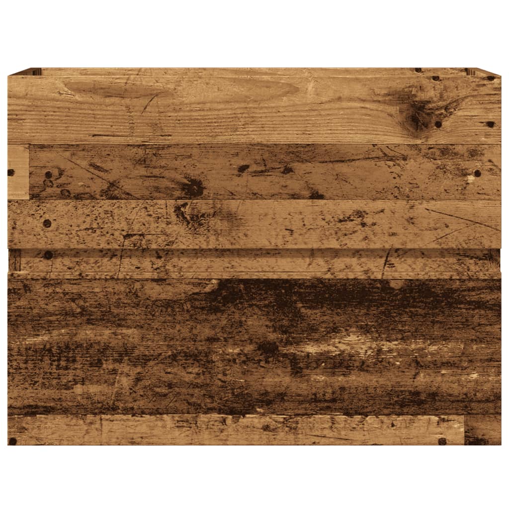 Badkamerkast 60x38,5x45 cm bewerkt hout oud houtkleurig is nu te koop bij PeponiXL, paradijselijk wonen!