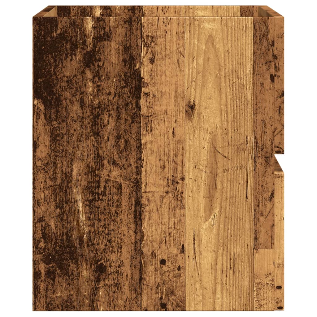 Badkamerkast 60x38,5x45 cm bewerkt hout oud houtkleurig is nu te koop bij PeponiXL, paradijselijk wonen!
