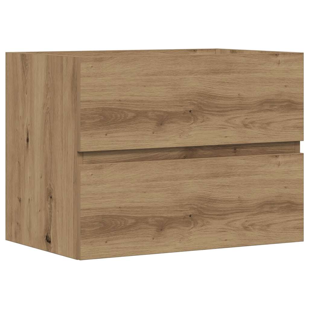 Badkamerkast 60x38,5x45 cm bewerkt hout artisanaal eikenkleurig is nu te koop bij PeponiXL, paradijselijk wonen!