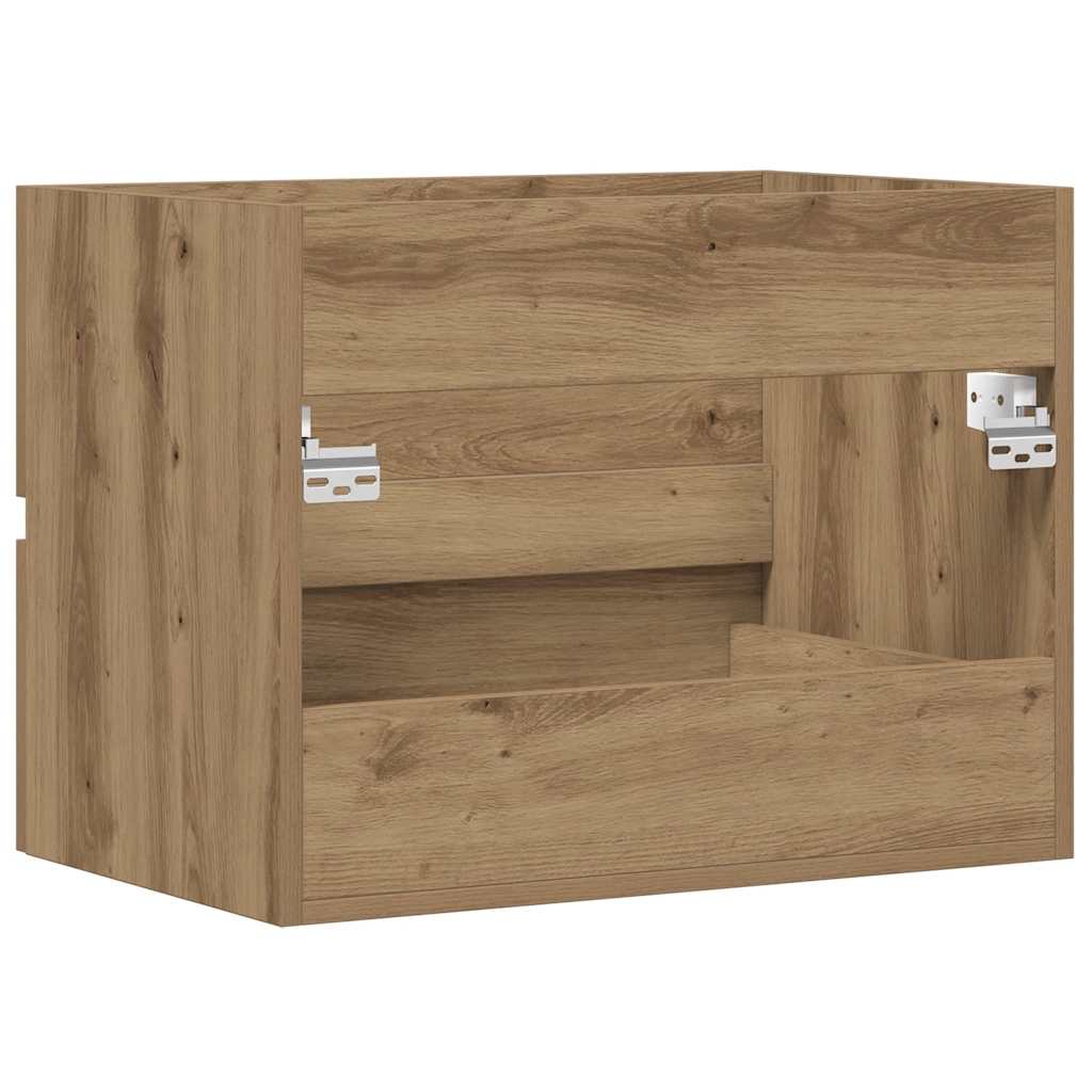 Badkamerkast 60x38,5x45 cm bewerkt hout artisanaal eikenkleurig is nu te koop bij PeponiXL, paradijselijk wonen!
