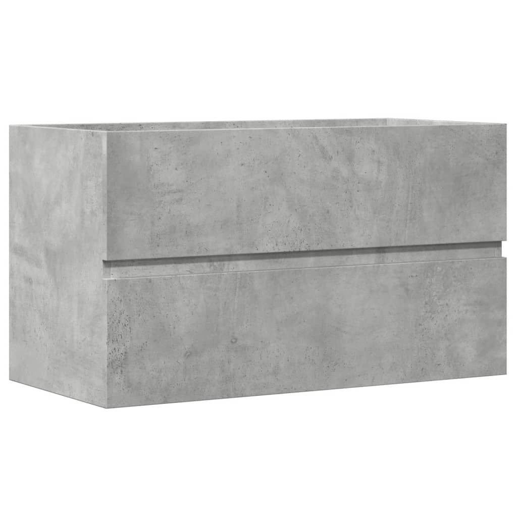 Badkamerwandkast 80x38,5x45 cm bewerkt hout betongrijs is nu te koop bij PeponiXL, paradijselijk wonen!