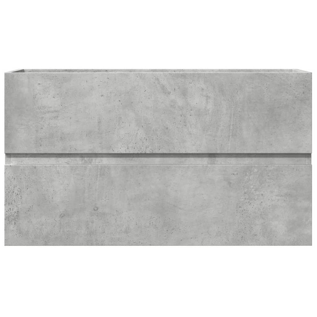 Badkamerwandkast 80x38,5x45 cm bewerkt hout betongrijs is nu te koop bij PeponiXL, paradijselijk wonen!