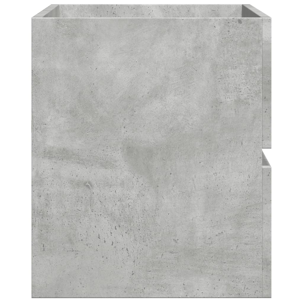 Badkamerwandkast 80x38,5x45 cm bewerkt hout betongrijs is nu te koop bij PeponiXL, paradijselijk wonen!