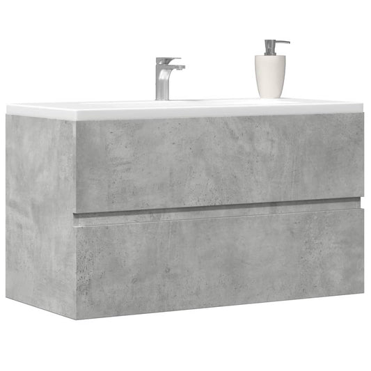 Badkamerwandkast 80x38,5x45 cm bewerkt hout betongrijs is nu te koop bij PeponiXL, paradijselijk wonen!