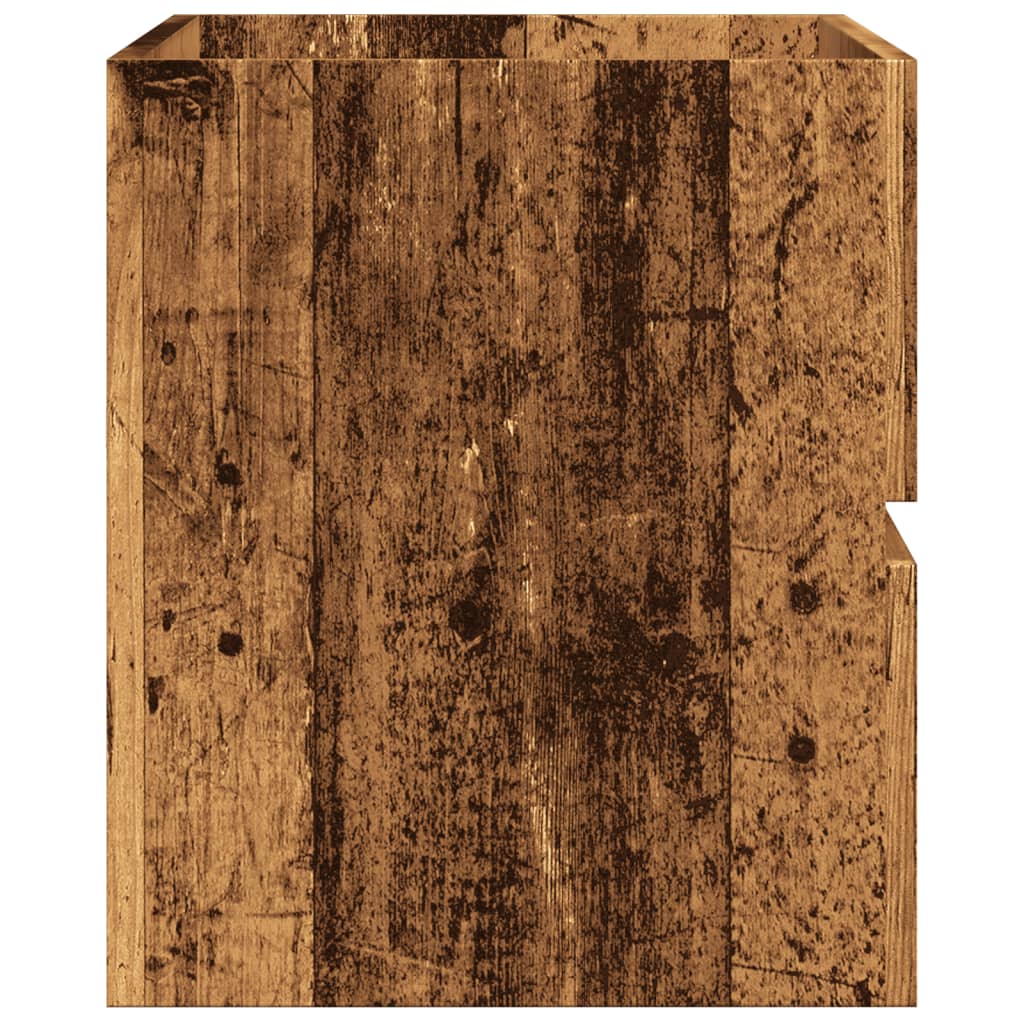 Badkamerwandkast 80x38,5x45 cm bewerkt hout oud houtkleurig is nu te koop bij PeponiXL, paradijselijk wonen!