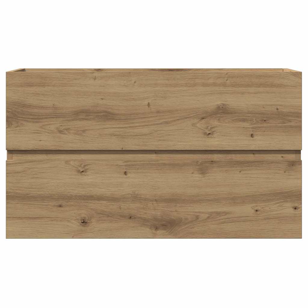 Badkamerwandkast 80x38,5x45 cm bewerkt hout artisanaal eiken is nu te koop bij PeponiXL, paradijselijk wonen!