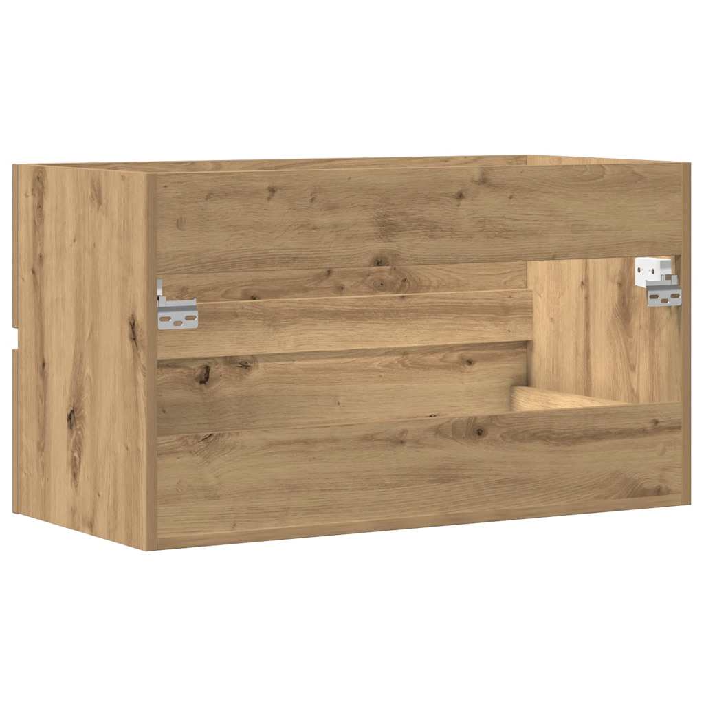 Badkamerwandkast 80x38,5x45 cm bewerkt hout artisanaal eiken is nu te koop bij PeponiXL, paradijselijk wonen!