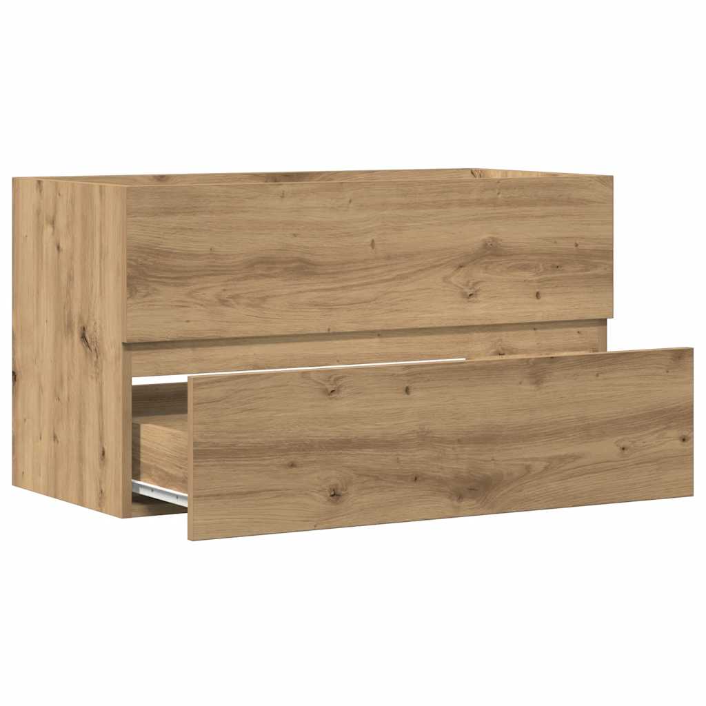 Badkamerwandkast 80x38,5x45 cm bewerkt hout artisanaal eiken is nu te koop bij PeponiXL, paradijselijk wonen!