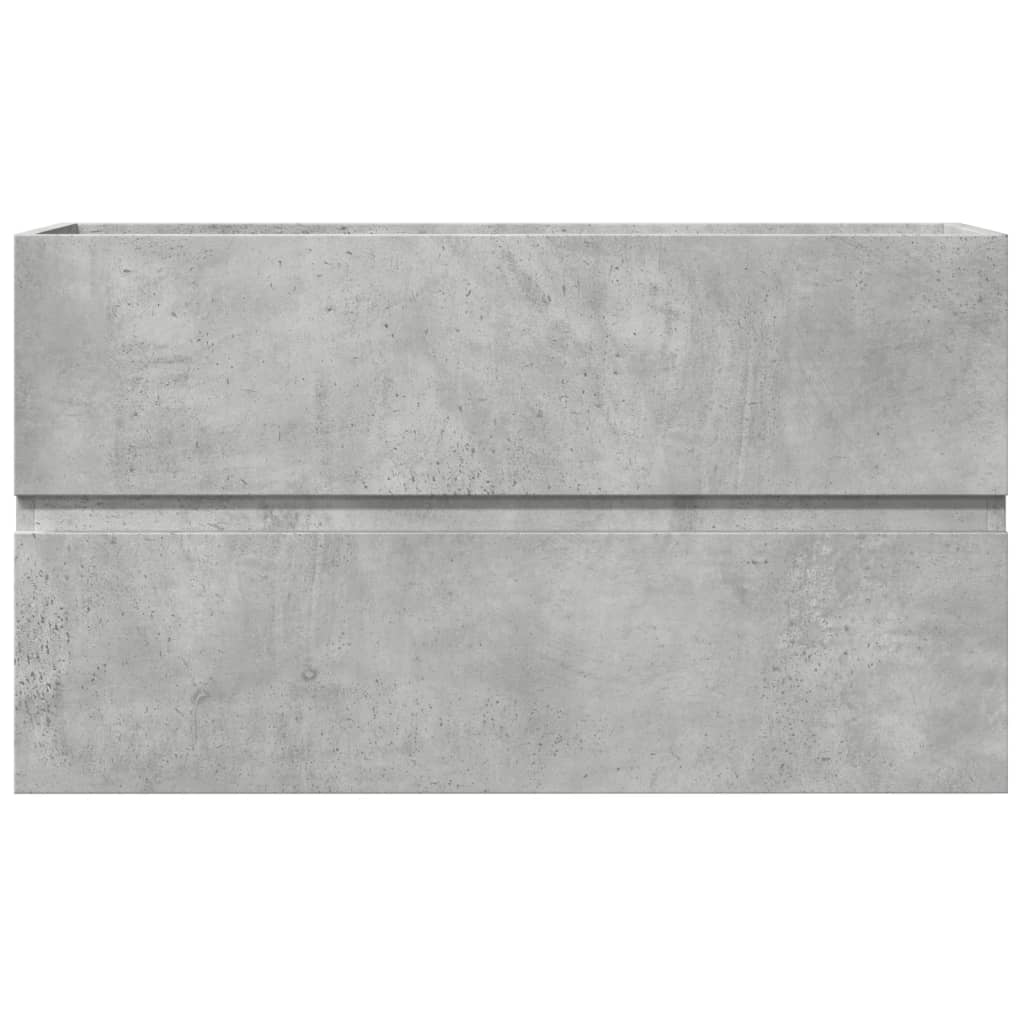 Wastafelkast 90x38,5x45 cm spaanplaat betongrijs is nu te koop bij PeponiXL, paradijselijk wonen!