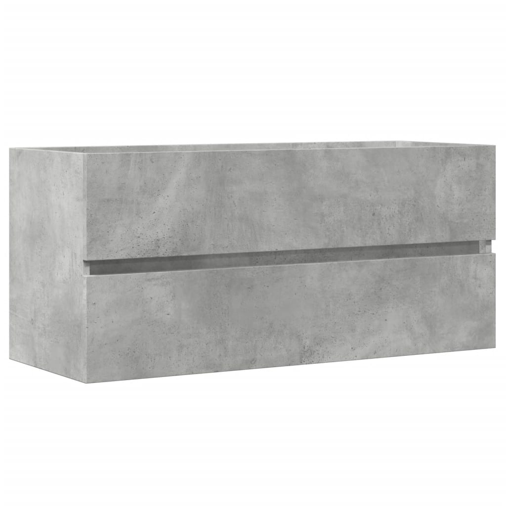 Wastafelkast 100x38,5x45 cm spaanplaat betongrijs is nu te koop bij PeponiXL, paradijselijk wonen!