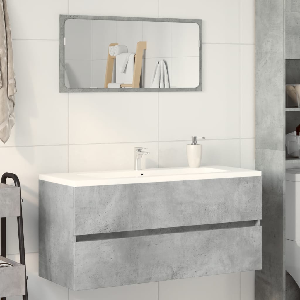 Wastafelkast 100x38,5x45 cm spaanplaat betongrijs is nu te koop bij PeponiXL, paradijselijk wonen!