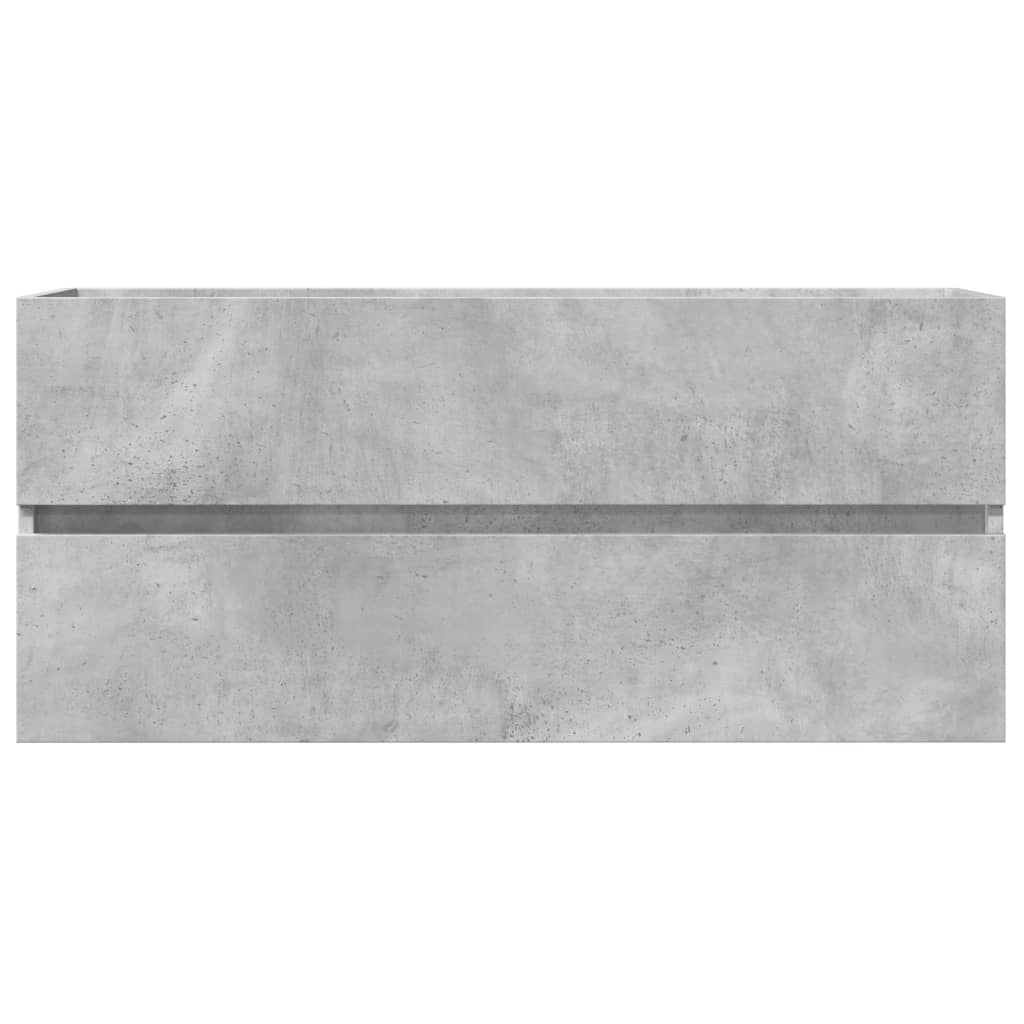Wastafelkast 100x38,5x45 cm spaanplaat betongrijs is nu te koop bij PeponiXL, paradijselijk wonen!
