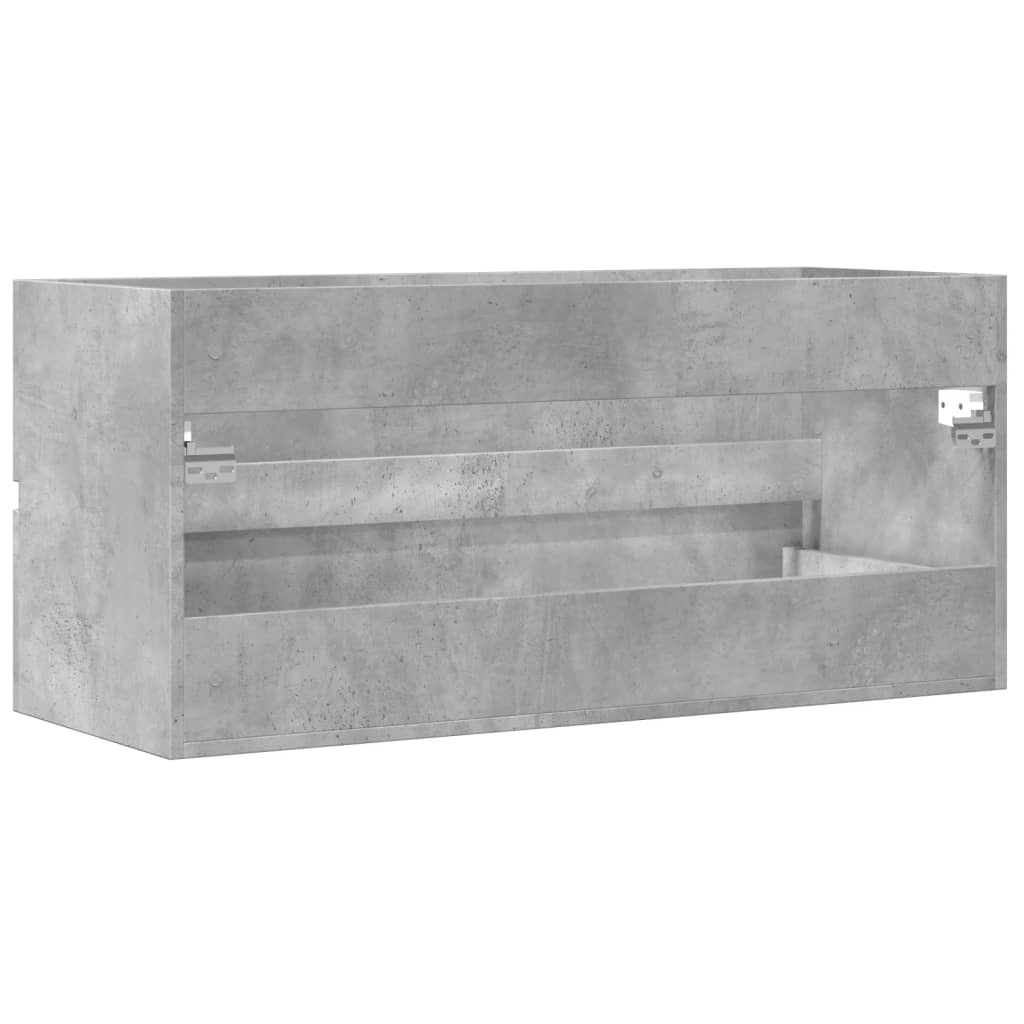 Wastafelkast 100x38,5x45 cm spaanplaat betongrijs is nu te koop bij PeponiXL, paradijselijk wonen!