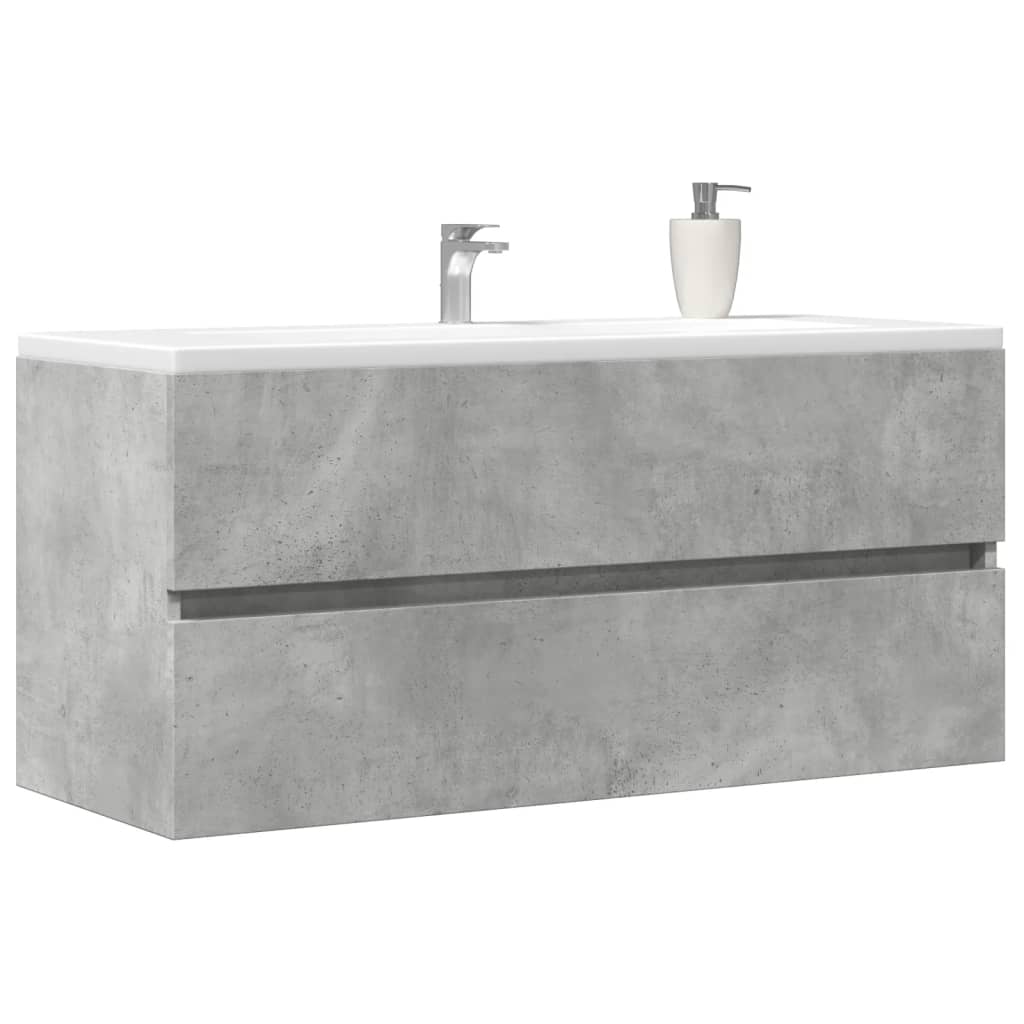 Wastafelkast 100x38,5x45 cm spaanplaat betongrijs is nu te koop bij PeponiXL, paradijselijk wonen!