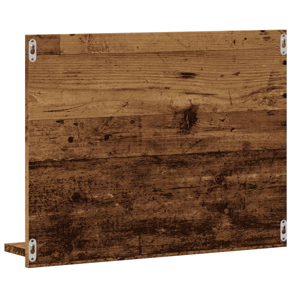 Badkamerspiegelkast 60x10,5x45 cm oud houtkleurig is nu te koop bij PeponiXL, paradijselijk wonen!