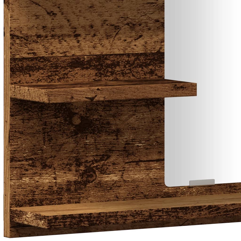 Badkamerspiegelkast 60x10,5x45 cm oud houtkleurig is nu te koop bij PeponiXL, paradijselijk wonen!