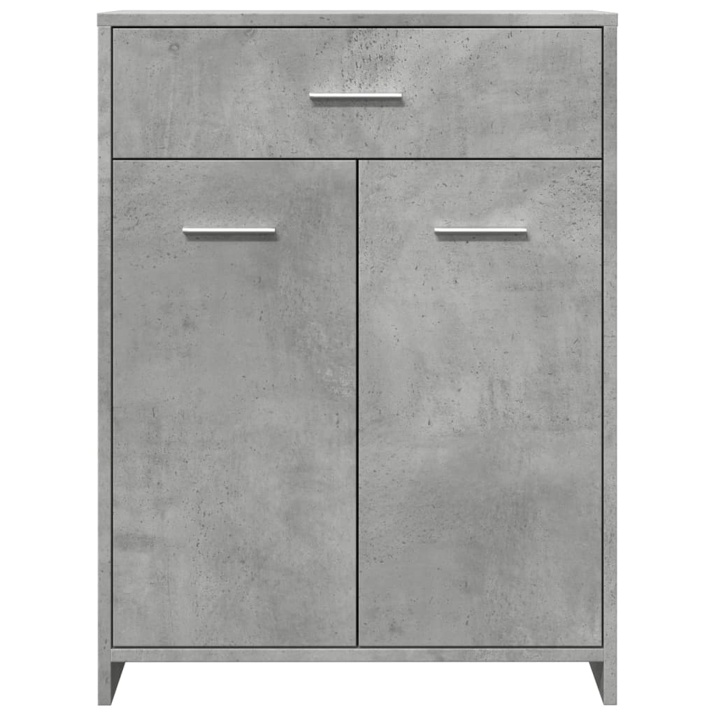 Badkamerkast 60x33x80 cm spaanplaat betongrijs is nu te koop bij PeponiXL, paradijselijk wonen!