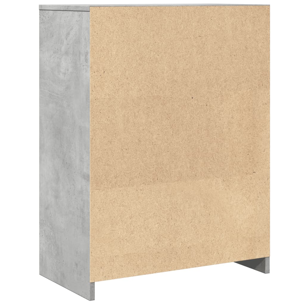 Badkamerkast 60x33x80 cm spaanplaat betongrijs is nu te koop bij PeponiXL, paradijselijk wonen!