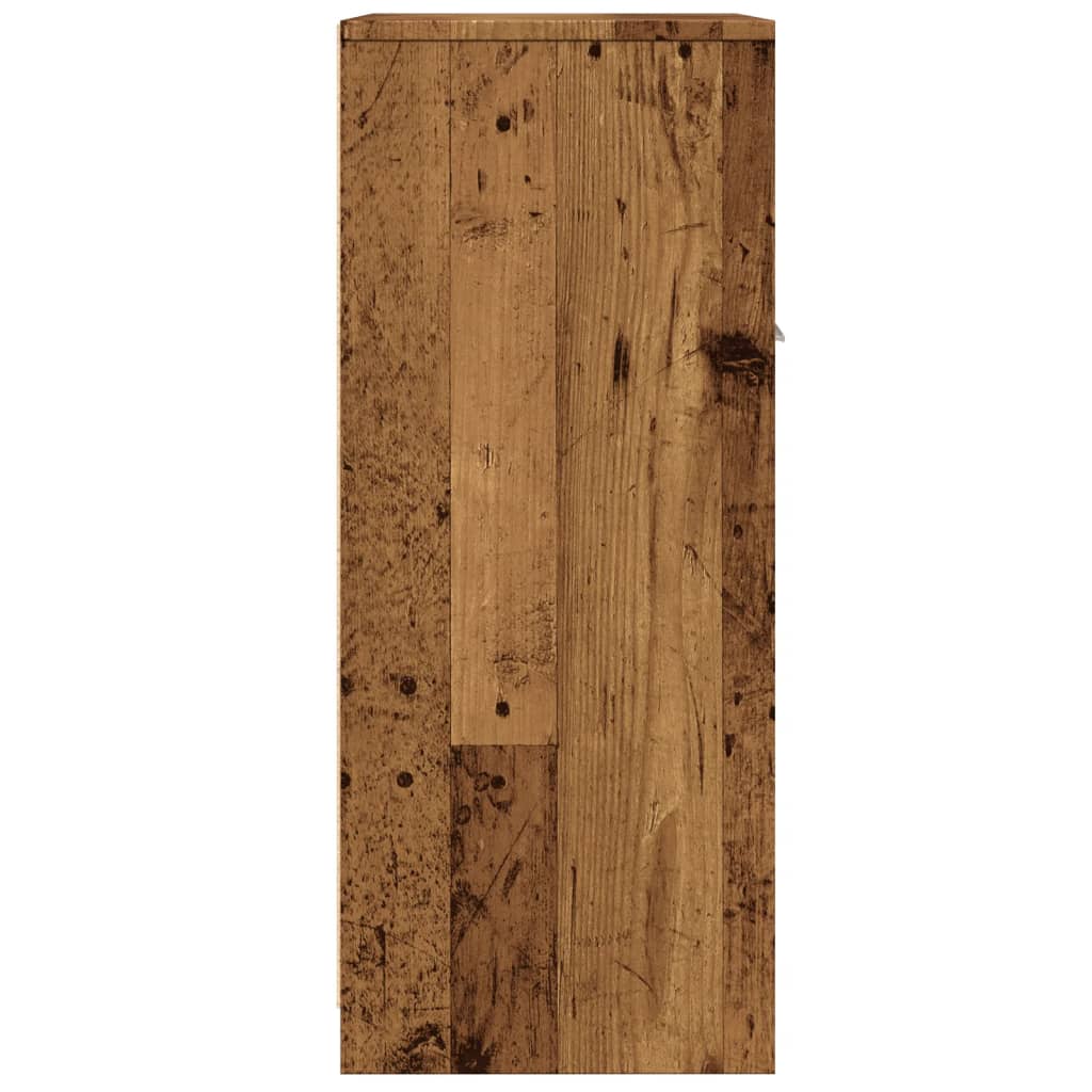 Badkamerkast 60x33x80 cm bewerkt hout oud houtkleurig is nu te koop bij PeponiXL, paradijselijk wonen!